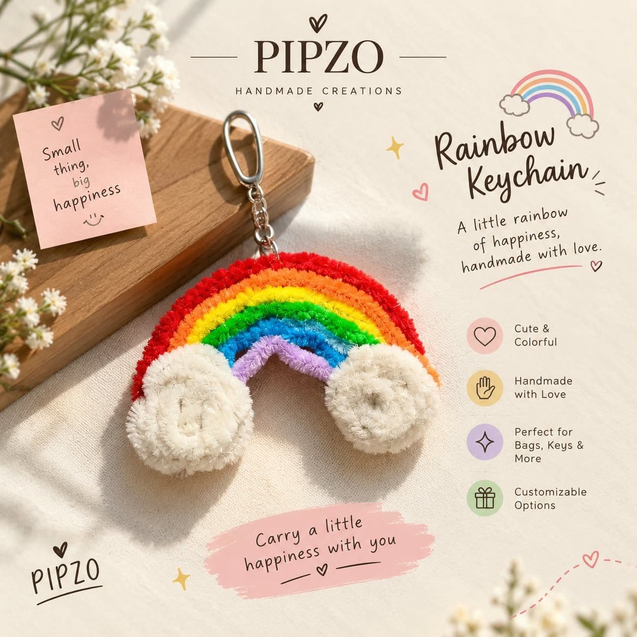Rainbow Keychain